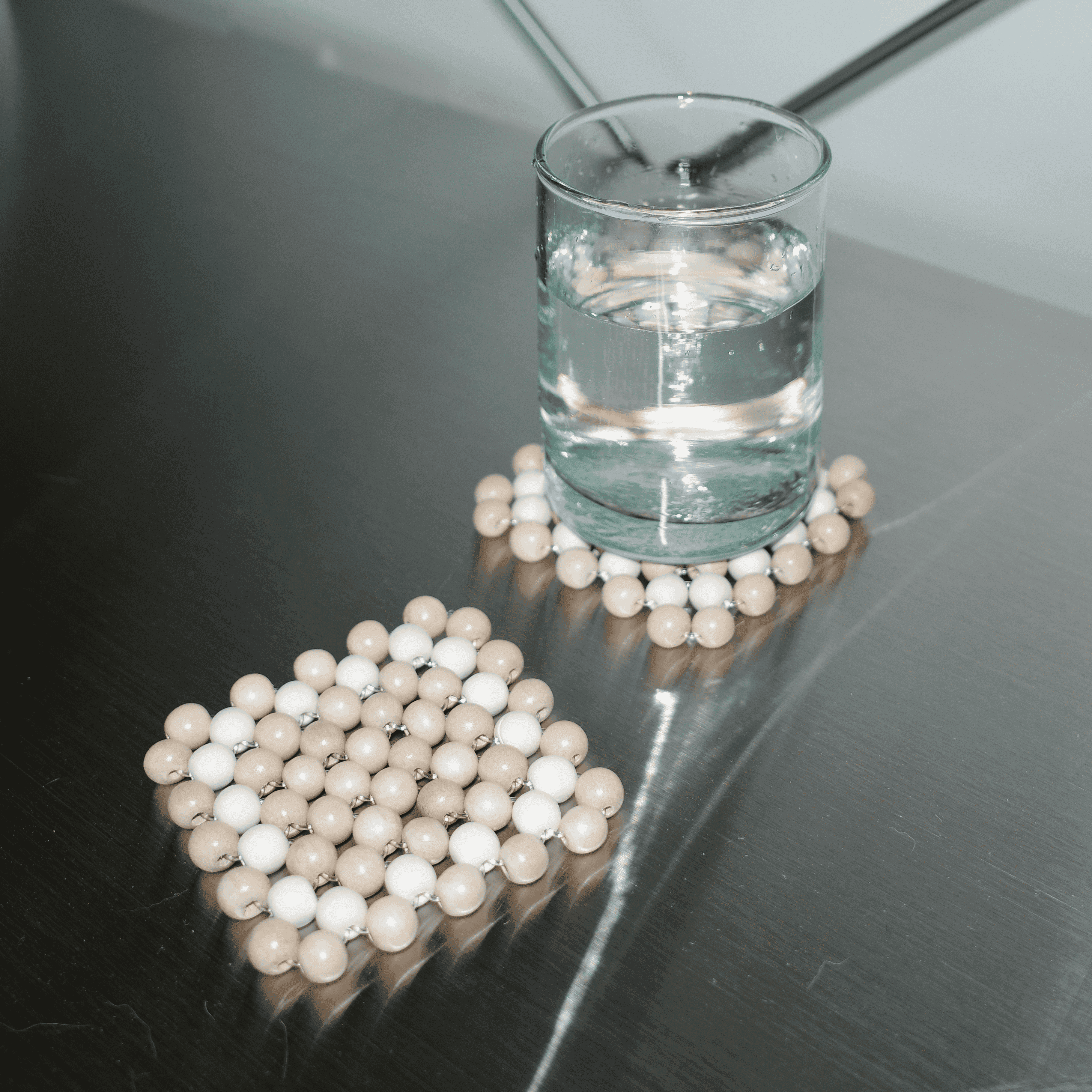 Coaster Set of 2, White Border - Image 3